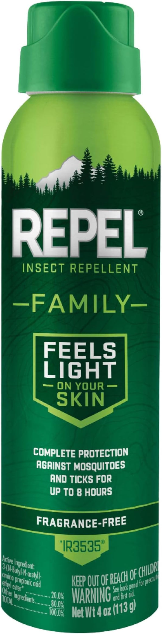 Repel Family Insect Repellent, Aerosol, 4 oz