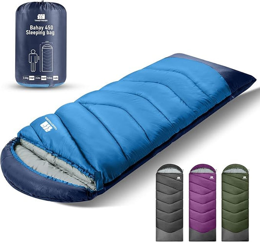 Sleeping Bags for Adults Cold Weather & Warm,Backpacking Camping Sleeping Bag for Tall Girls Boys,Lightweight,Compact,Waterproof Camping Gear for Traveling,Hiking,Hotel,Outdoor & Indoor