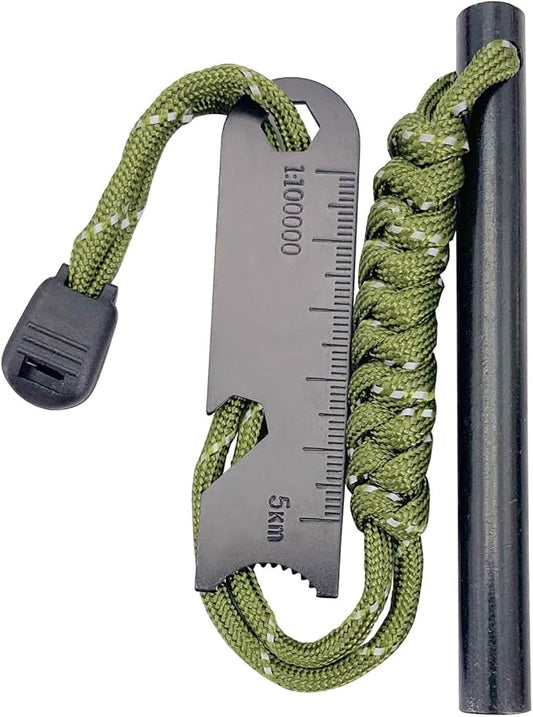 M.T.SCamping Emergency fire Starters Camping Outdoor Starry Sky Firewood Wilderness Survival Matchwood Igniter… (Green)