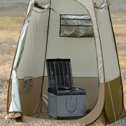 TRIPTIPS Updated Portable Potty for Camping Extra Large Folding Travel Toilet Camping Toilet Portable Toilet for Adults Car Toilet Camp Toilet Outdoor Toilet for Boat/Hiking/Long Trips/Beach