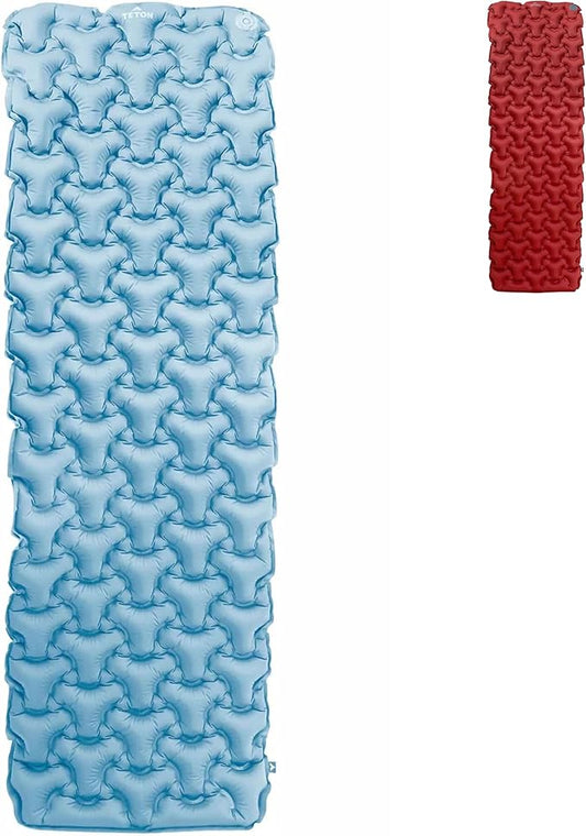 Teton Self Inflating Sleeping Pad, Inflatable Camping Sleeping Pads, Compact Mat for Camping, Backpacking, and Hiking.