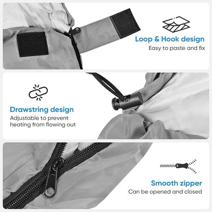 OBTANIM Sleeping Bags Portable Waterproof Camping Sleeping Bag for Adults Kids 4 Seasons Cold Weather or Warm Backpacking Hiking Mountaineering Indoor Outdoor Use