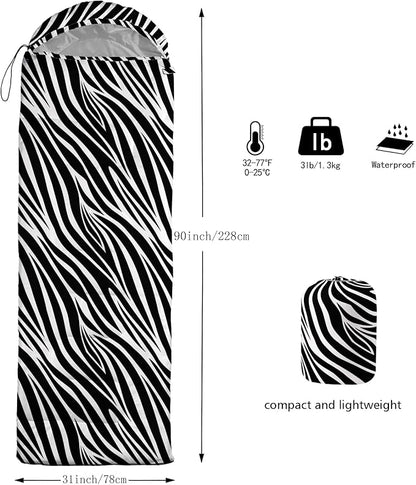 QOOMO Animals Camping Sleeping Bags,3 Season Warm & Cool Weather,Lightweight,Waterproof Sleeping Bags for Adults & Kids,Traveling,and Outdoors,Camping Gear Equipment
