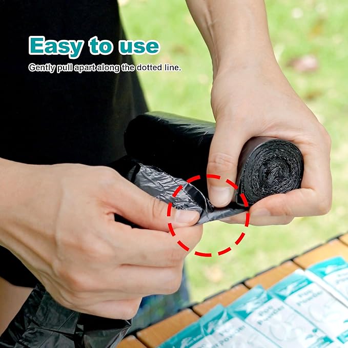 Portable Toilet Bags Set 30 Packs,Portable Camping Toilet Chemicals with 5 Gallon Bucket Toilet Luggable Drawstring Bag, Emergency Bag&Potty Urine Powder for Camping Outdoor