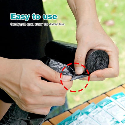 Portable Toilet Bags Set 30 Packs,Portable Camping Toilet Chemicals with 5 Gallon Bucket Toilet Luggable Drawstring Bag, Emergency Bag&Potty Urine Powder for Camping Outdoor