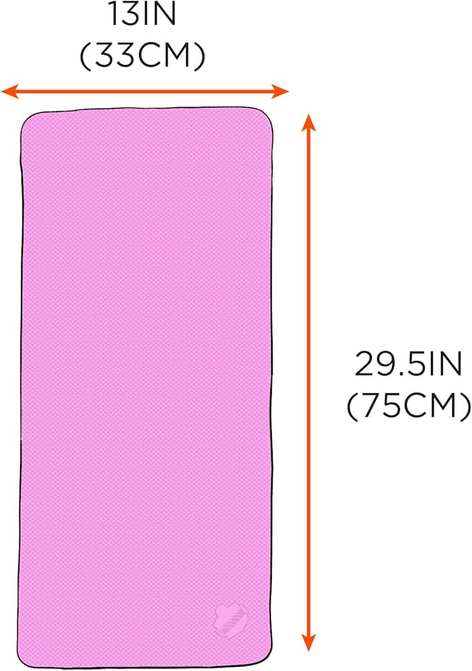 Ergodyne Chill Its 6602 Cooling Towel, Long Lasting Cooling Relief, Pink