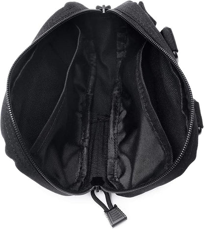Tactical Molle Horizontal Admin Pouch Compact 1000D Utility EDC Tool Bag with Shoulder Strap