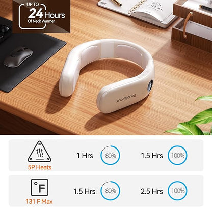 10000mah Rechargeable Neck Warmer,for Necks Up to 8 inches Wide,15 Hours Portable Neck Heater for Men and Women