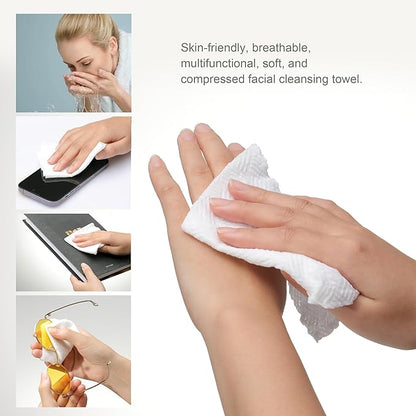 Mini Compressed Towels are Expandable Towels,Compressed Towel Tablets can be Travel Compressed Facial Towels ,Camping Compressed Towelettes,Home Beauty Wipes- Soft, Durable,Thickened Reusable(60Pcs )