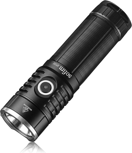 sofirn SP33S 5000 High Lumens LED Flashlight Rechargeable, Super Bright USBC EDC Flashlight, High Capacity for Camping, Hiking, Emergency