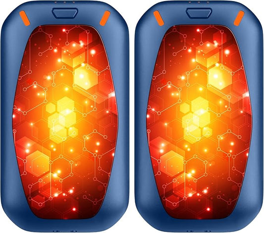 Hand Warmers Rechargeable, 2 Pack Magnetic Electric Hand Warmers, 6000mah Max 12Hrs Quick Charge Portable Hand Warmer, Great Gift for Christmas, Raynauds, Outdoors, Hunting, Golf, Camping