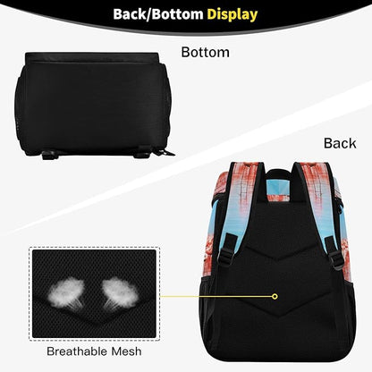 Cooler Backpack Insulated Leak Proof Beach Cooler Bag 30 Cans Waterproof Lightweight Soft Lunch Picnic Cooler for Men Women