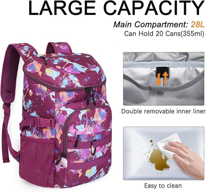 Cooler Backpack Insulated Leak Proof,Small Soft Coolers Bag for Men and Women Camping,Travel,Beach,Hiking,Picnic