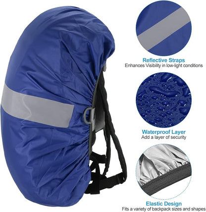 PATIKIL Waterproof Backpack Rain Cover, Non-Slip Backpack Cover with Reflective Strap Stay Dry for Hiking, Camping, Hunting