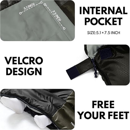 0 Degree XXL Sleeping Bags for Adults Cold Weather,Camping Sleeping Bag with Compression Sack for Winter Hiking, Hunting,Traveling
