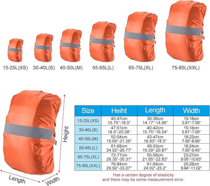PATIKIL Waterproof Backpack Rain Cover, Non-Slip Backpack Cover with Reflective Strap Stay Dry for Hiking, Camping, Hunting