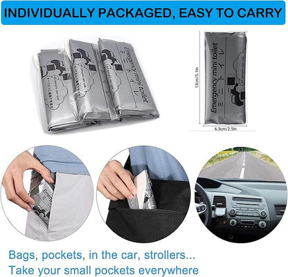 Disposable Emergency Urinal Bag, 8/12/20/24 Pack Portable Camping Pee Bags, Travel Pee Bags, Traffic Jam Emergency Portable Urine Bag, Vomit Bags, for Men Women Kids Children Patient