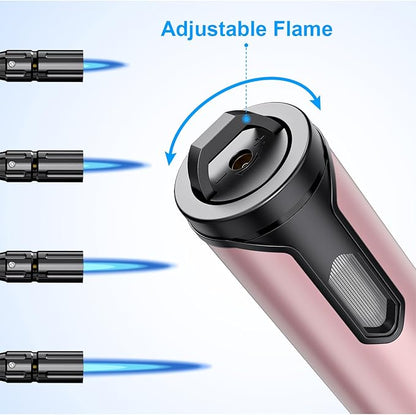 Torch Lighter Refillable Butane Lighter Long Flexible Neck Multipurpose Lighter for Candles Grill BBQ Fireplaces Kitchen Camping (No Prefilled)