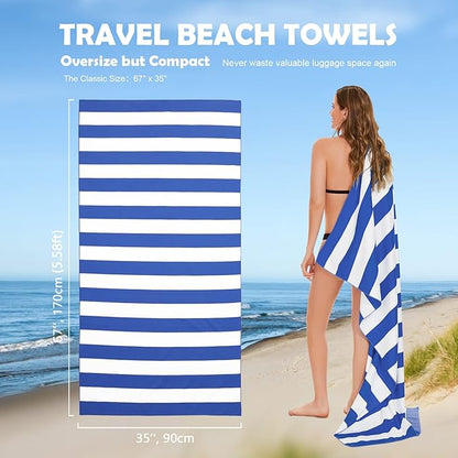 Your Choice Microfiber Beach Towels, Sand Free Beach Towel, Quick Dry Beach Towel, Extra Large Beach Towels for Adults, Kids (67x35 Inch, 60x30 Inch), Travel Towel, Camping Towel