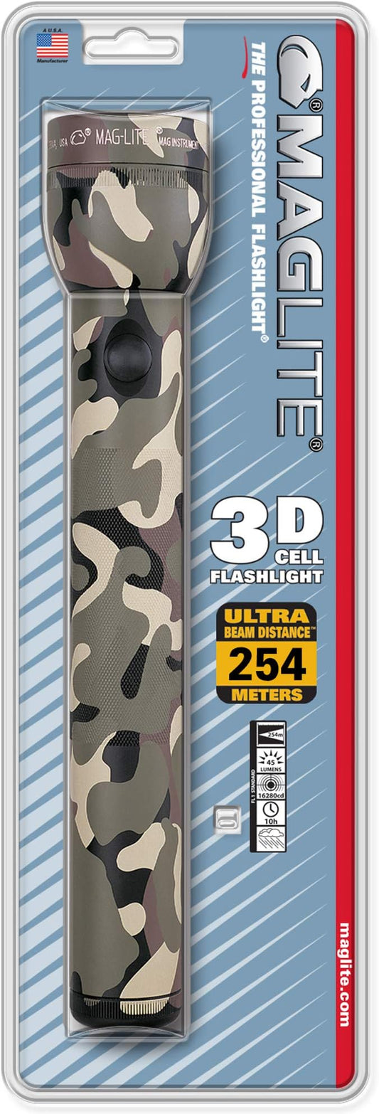 MagLite - S3D026 Maglite Heavy-Duty Incandescent 3-Cell D Flashlight, Camo