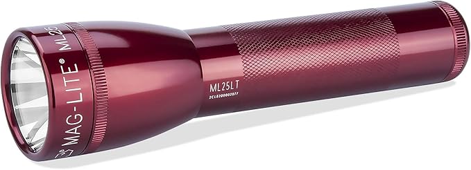 Maglite ML25LT LED 2-Cell C Flashlight, Red - ML25LT-S2036