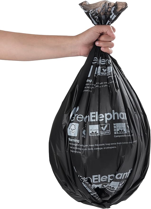 Green Elephant Portable Toilet Bags - Camping Toilet Bags for Portable Potty, Bags for Portable Toilet, The Toilet Bag, Camp Toilet Bags, 5 Gallon Bucket Liner, Emergency Toilet Bag for Car (3 Pack)