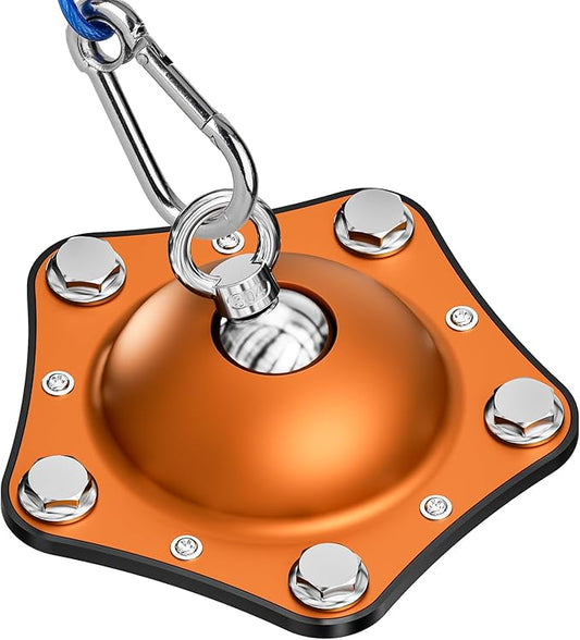 Dog Tie Out Stake, 360°Swivel Dog Run-No Cable, Heavy Dog Stake for Yard, Rust Proof Dog Runner Can Hold Up to 150 LBS Dogs for Park,Camping, Suitable for Any Dog Tie Out Cable(Orange)
