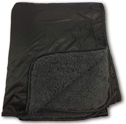 "Elemental Stadium Sherpa Blanket, Waterproof, Windproof, Picnic, Wheelchair, Camping, Concerts, Bag with Shoulder Strap and Carrying Handle, 56" x 80"