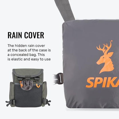 SPIKA Binocular Harness Chest Pack, Bino Case with Rangefinder Waterproof Pouch for Hunting