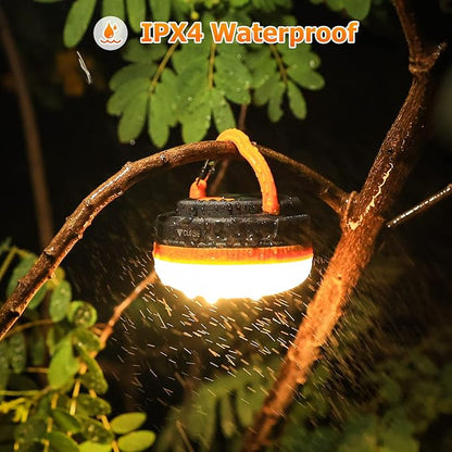 Yizhet 2 Pack LED Camping Lantern, Camping Lamp Flashlights, Camping Light with Magnetic Base 5 Modes Portable Outdoor Tent Light for Hiking Fishing Camping (AAA Batteries Need Self-provided)