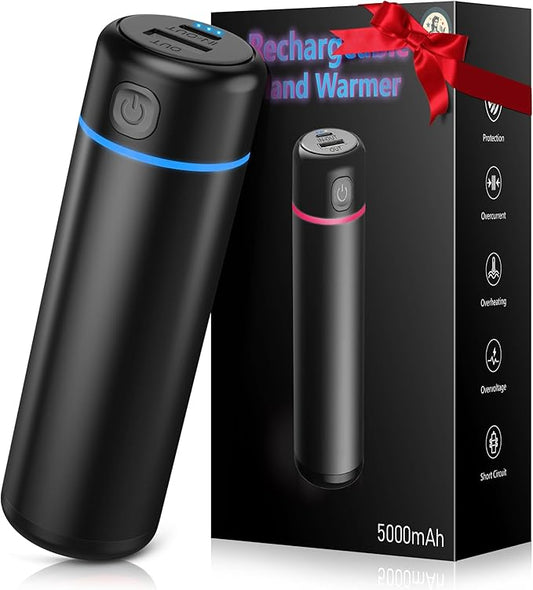 Rechargeable Hand Warmers, Electric Portable Hand Warmer, Split USB-C, Cool Cute Stuff Gadgets, Camping/Travel Essentials & Stocking Stuffers Gifts