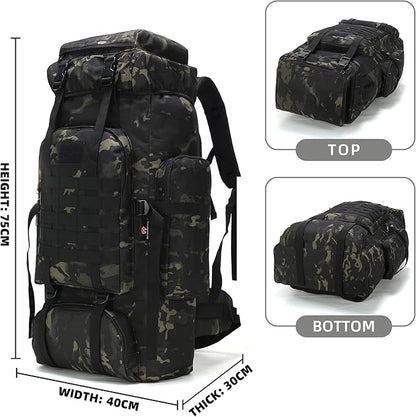 King'sGuard 70L Camping Hiking Backpack Tactical Backpack Military Molle Rucksack Backpack for Outdoor