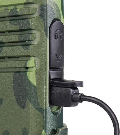 Retevis RT22 Walkie Talkies Rechargeable, Voice Activated, Emergency Alarm, Outdoor Cruise Ship ATV Hunting Skiing Handheld Two Way Radio Walkie-Talkies (4 Pack,Camouflage)