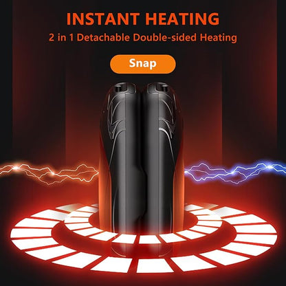 Rechargeable 6000mAh Pocket Hand Warmers - 20Hr Heating, Portable for Outdoor Sports, Camping, Hunting - Warm Gifts for Men, Women