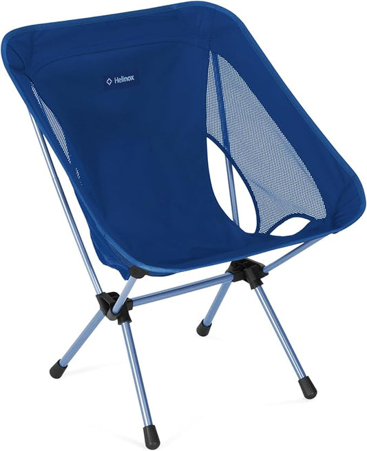 Helinox Chair One (re) High-Performance Camping Chair, 1.97lbs, Lightweight Compact Collapsible Outdoor Chairs, Backpacking, Picnic, Adventures, Blue Block