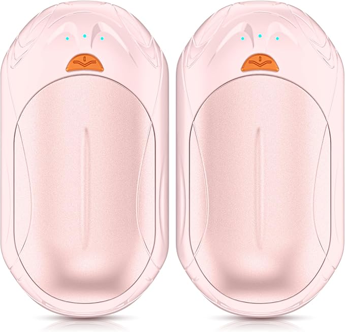 AI Hand Warmers Rechargeable 2 Pack,6000mAh Rechargeable Hand Warmer,20Hrs Long Heating Electric Hand Warmer,Portable Pocket Heater,Pocket Size Hand Warmer, Gifts for Christmas,Camping,Hunting