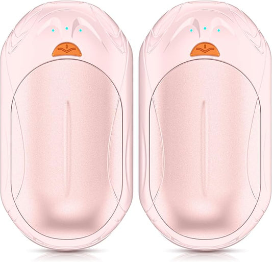 AI Hand Warmers Rechargeable 2 Pack,6000mAh Rechargeable Hand Warmer,20Hrs Long Heating Electric Hand Warmer,Portable Pocket Heater,Pocket Size Hand Warmer, Gifts for Christmas,Camping,Hunting