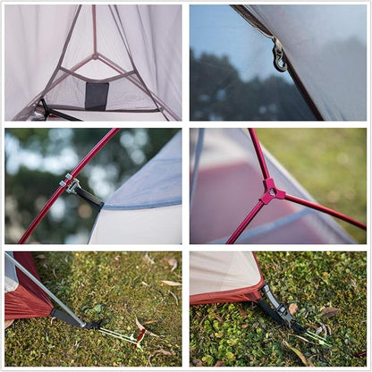 Naturehike Cloud-Up 2 Person Tent Lightweight Backpacking Tent with Footprint - Free Standing Ultralight Camping Hiking Backpack Tents Two Person Tent