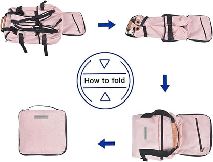 35L Foldable Waterproof Backpack For Outdoor Sports Travel Inside Wet Clothes Compartment Packable For Multiple
