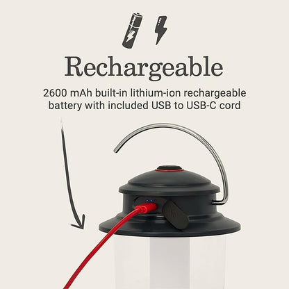 Coleman Classic Recharge 800 Lumens LED Lantern, Durable Water-Resistant Lantern with Built-in Rechargeable Batteries, Ideal for Camping and Emergencies