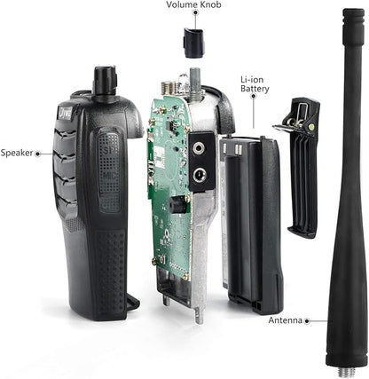 Walkie Talkies GMRS Radio for Adults Long Range Rechargeable 2 Way Radio with Flashlight for School Business Family 2 Pack