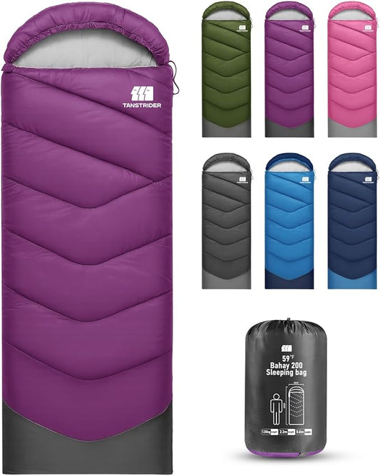 Sleeping Bags for Adults Cold Weather & Warm,Backpacking Camping Sleeping Bag for Tall Girls Boys,Lightweight,Compact,Waterproof Camping Gear for Traveling,Hiking,Hotel,Outdoor & Indoor