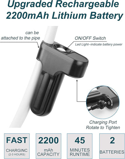 innhom Portable Shower Camping Shower Outdoor Camp Shower Pump, Electric Rechargeable Portable Camping Shower, Powered by Rechargeable Battery