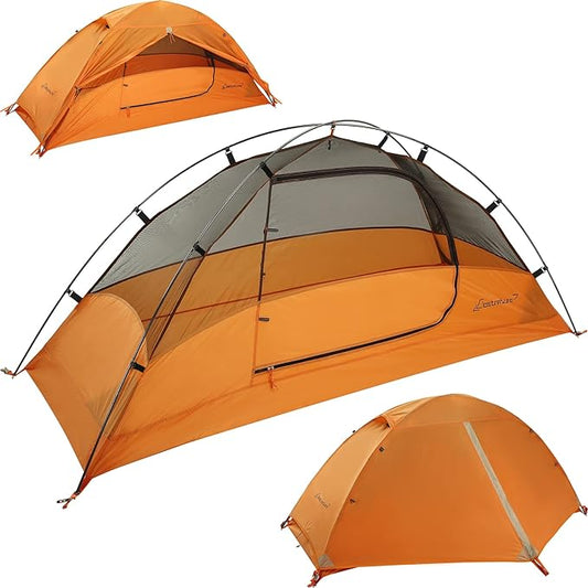 Clostnature Crux Lightweight Tent for Backpacking - 1/2/3/4 Person Ultralight Backpacking Tent, Waterproof Easy Setup Camping Tent, Hiking Tent for Outdoor, Hiking and Mountaineering