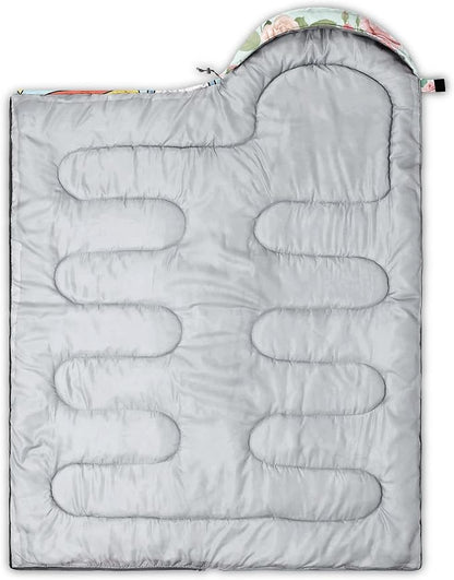 Kids Sleeping Bag for Boys Girls,Rocket Moon Print-Lightweight Warm Portable Outdoor Indoor-Waterproof Cold Weather Resistant Sleeping Bag for Camping Hiking