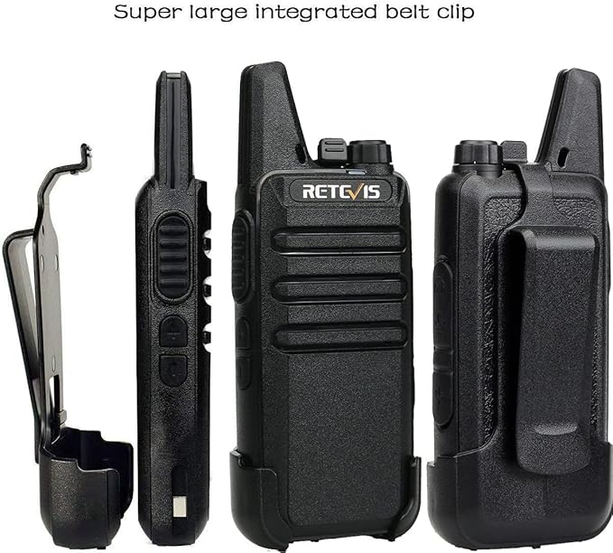 Retevis RT22 2 Way Radios Walkie Talkies,Rechargeable Long Range Two Way Radio,16 CH VOX Small Emergency 2 Pin Earpiece Headset,for School Retail Church Restaurant (Packed in Pairs with 5 Boxes)