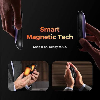 OCOOPA UT3 PRO Hand Warmers Rechargeable 2 Pack, Magnetic Double-Sided Heating with Larger Surface, Long Lasting Warmth Up to 9 Hours, 4 Heat Levels, Max 136℉, Men Tech Gift for Hunting,Camping