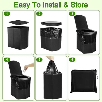 Portable Toilet for Adults, 16.5" XL Portable Toilet for Camping, Camping Toilet with Lid,Camp Toilet with Handbag,Portable Potty For Indoor, Outdoor, And Emergency Use
