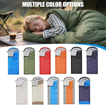 OBTANIM Sleeping Bags Portable Waterproof Camping Sleeping Bag for Adults Kids 4 Seasons Cold Weather or Warm Backpacking Hiking Mountaineering Indoor Outdoor Use