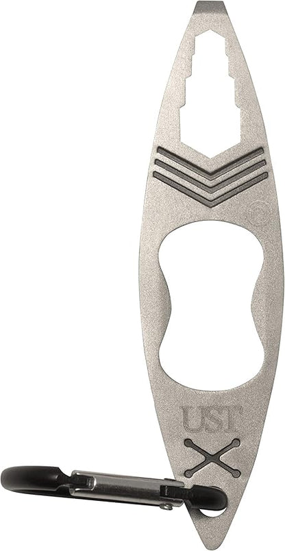 UST Tool-a-Long Multi-Tool Carabiners with Durable, Compact Stainless Steel Construction for Hiking, Kayaking, Camping, Travel and Outdoor Survival